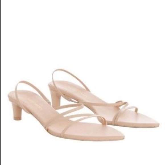 Zimmermann Nude Leather Kitten Heels Size 36 AU 5 RRP $550 NEW - Picture 3 of 15